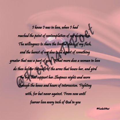 Every Inch poem by Keisha D Poet